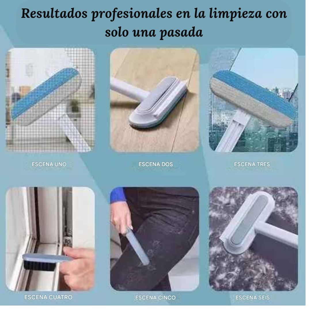 MultiClean Pro® 2 en 1: 🐶🪟 ¡Adiós pelos y vidrios sucios con un solo producto!